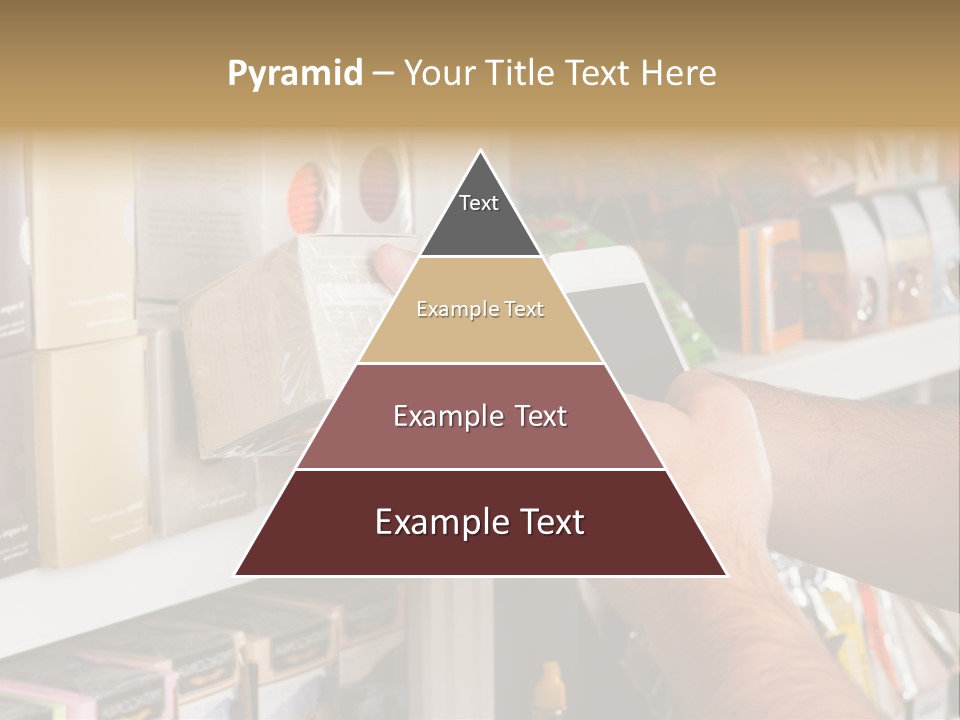 Mobilephone Box Grocery PowerPoint Template