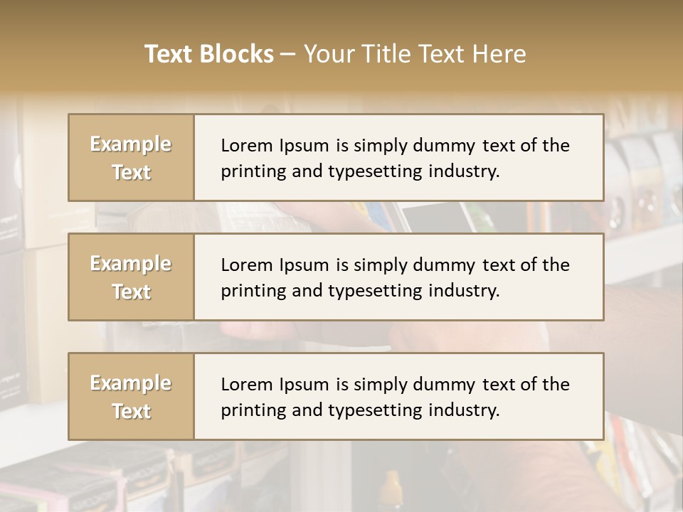 Mobilephone Box Grocery PowerPoint Template