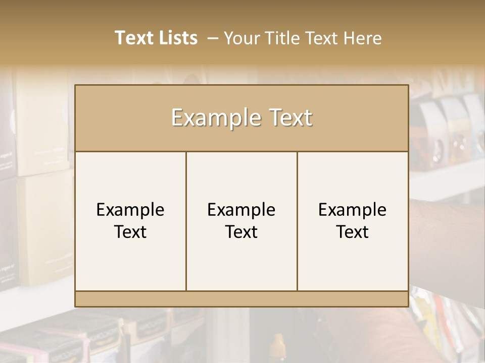 Mobilephone Box Grocery PowerPoint Template