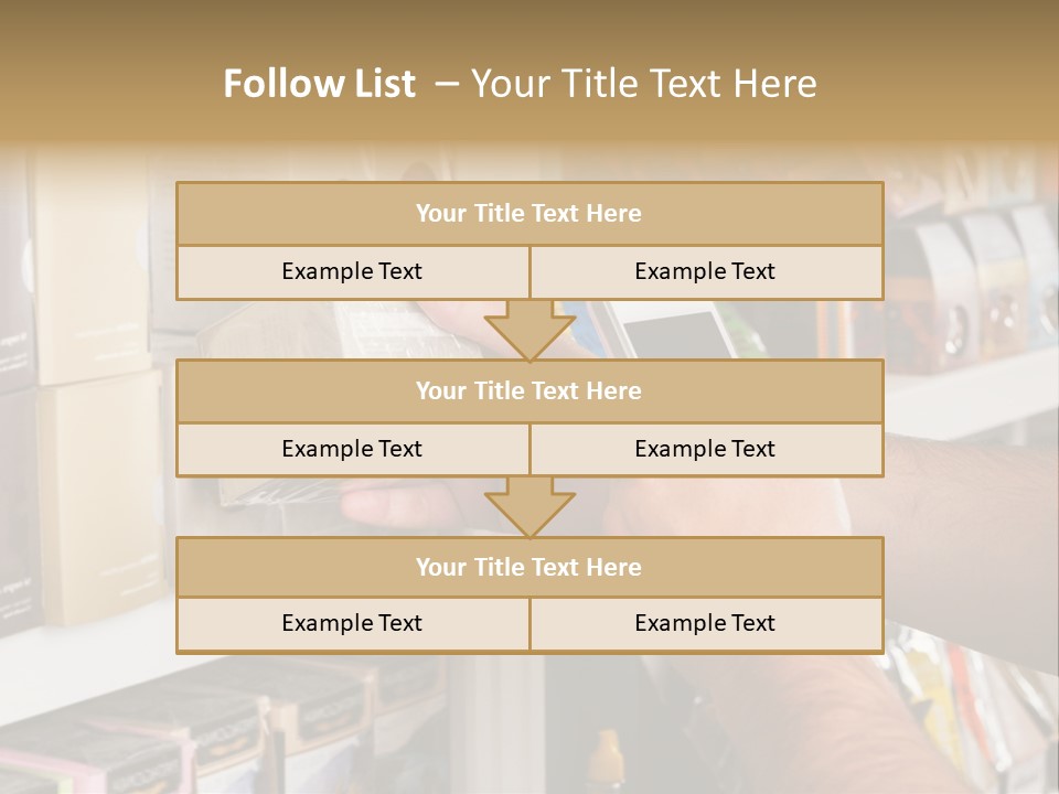 Mobilephone Box Grocery PowerPoint Template