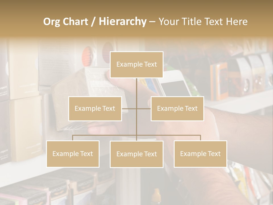 Mobilephone Box Grocery PowerPoint Template