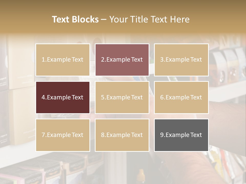 Mobilephone Box Grocery PowerPoint Template