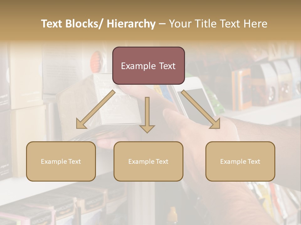 Mobilephone Box Grocery PowerPoint Template