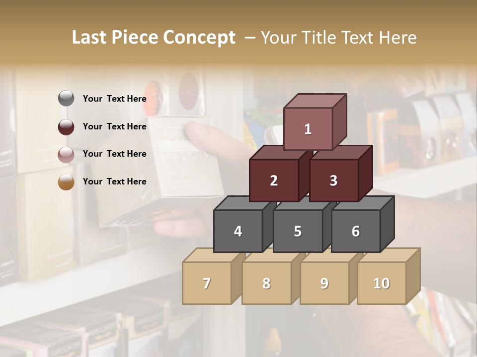 Mobilephone Box Grocery PowerPoint Template