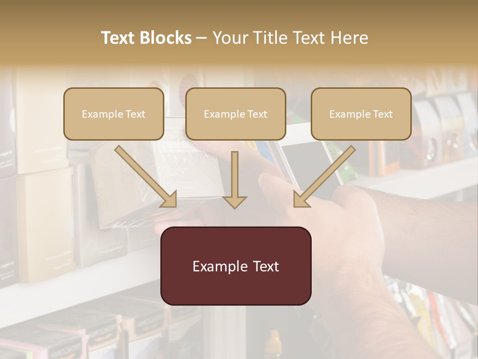 Mobilephone Box Grocery PowerPoint Template