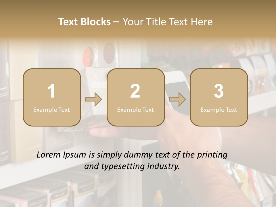 Mobilephone Box Grocery PowerPoint Template