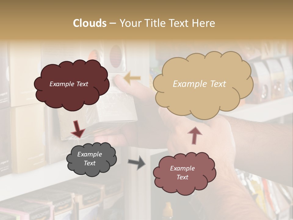 Mobilephone Box Grocery PowerPoint Template