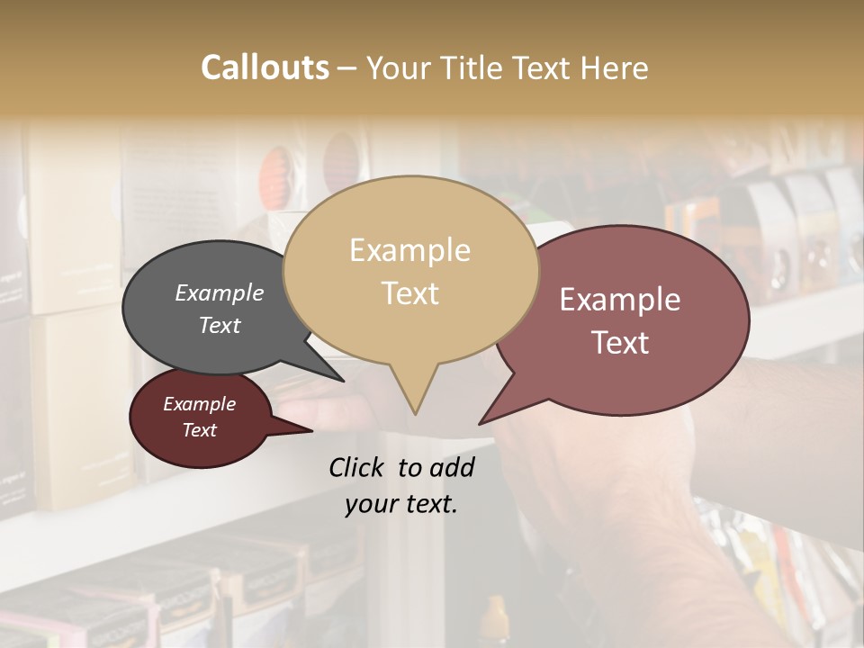 Mobilephone Box Grocery PowerPoint Template