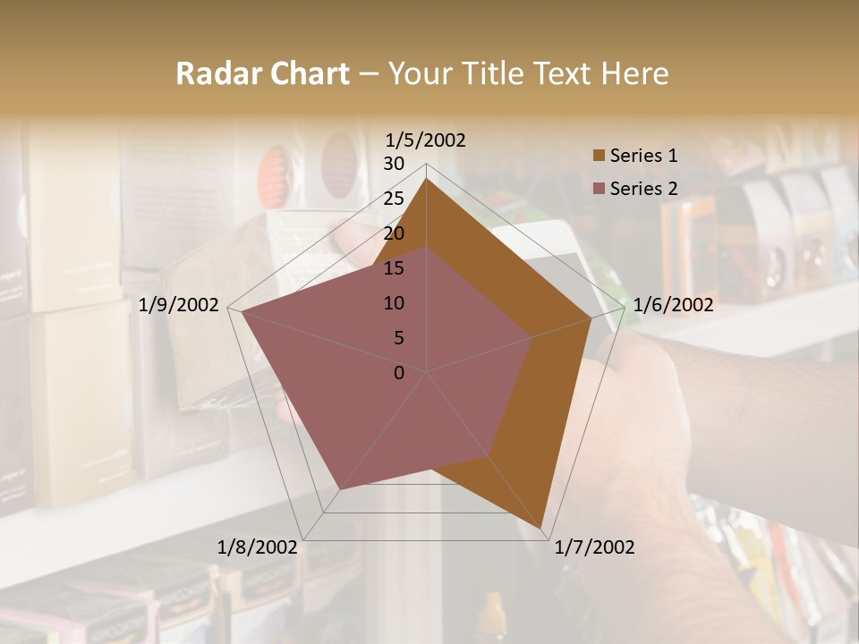 Mobilephone Box Grocery PowerPoint Template