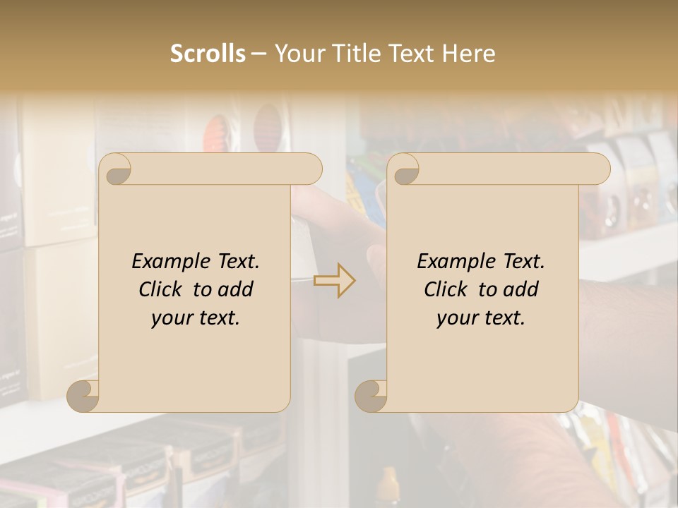 Mobilephone Box Grocery PowerPoint Template