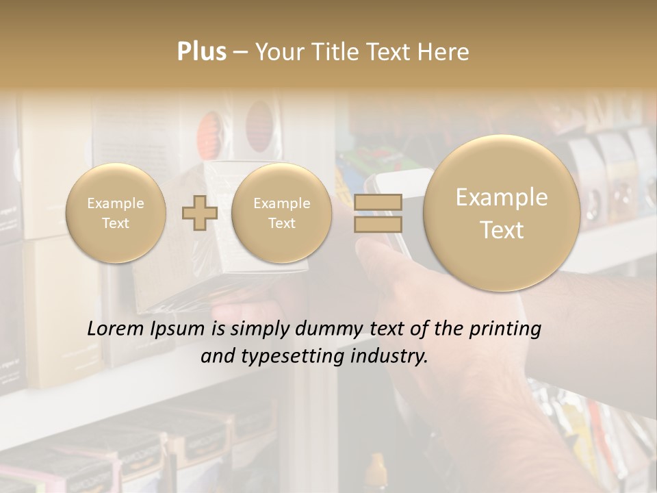 Mobilephone Box Grocery PowerPoint Template