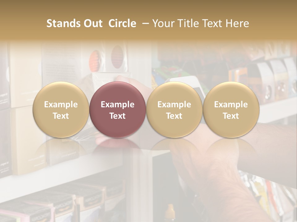 Mobilephone Box Grocery PowerPoint Template