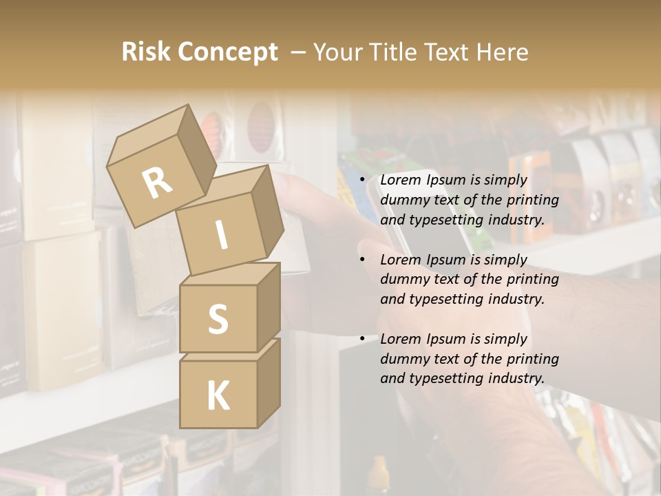 Mobilephone Box Grocery PowerPoint Template