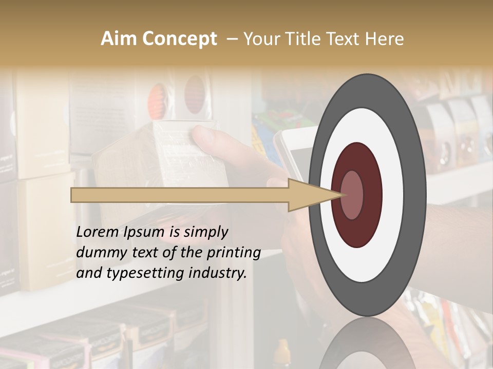 Mobilephone Box Grocery PowerPoint Template