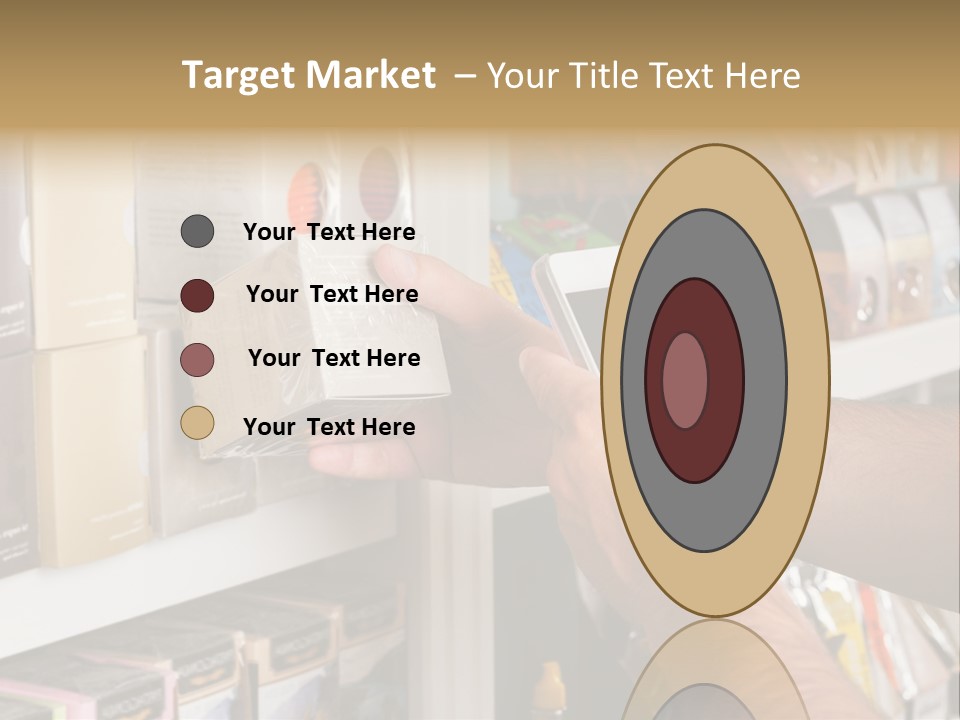 Mobilephone Box Grocery PowerPoint Template