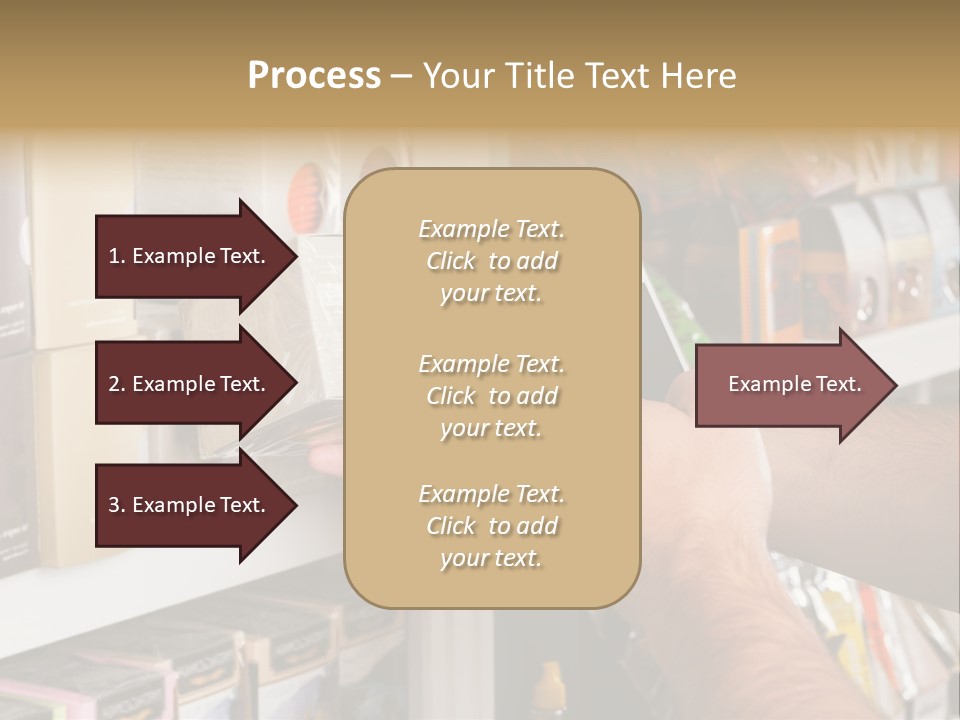 Mobilephone Box Grocery PowerPoint Template