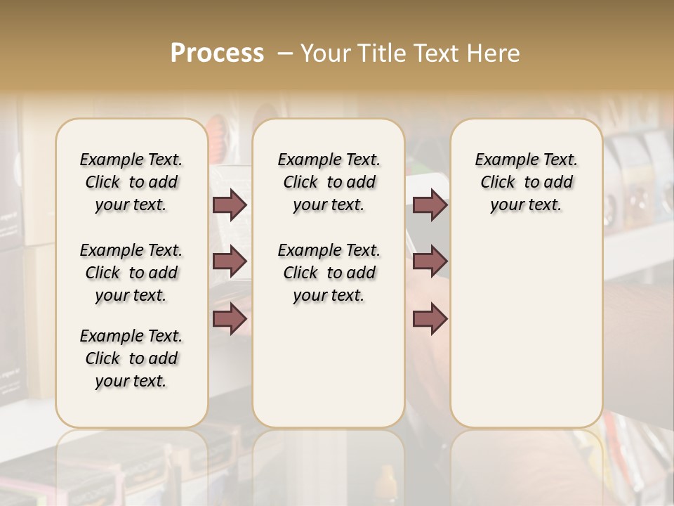 Mobilephone Box Grocery PowerPoint Template
