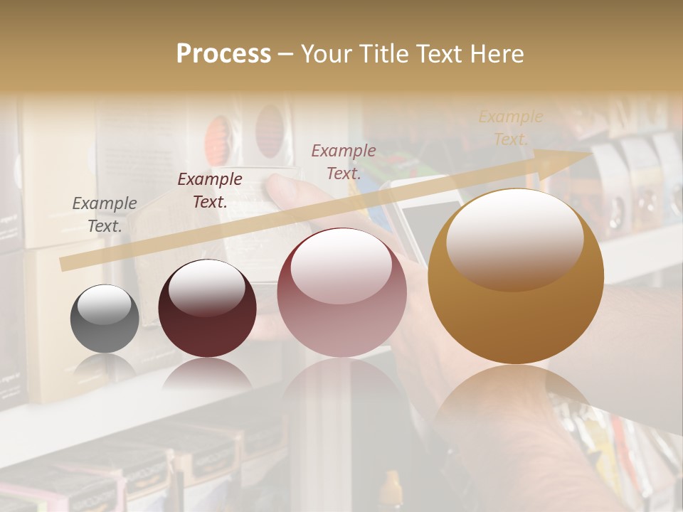 Mobilephone Box Grocery PowerPoint Template