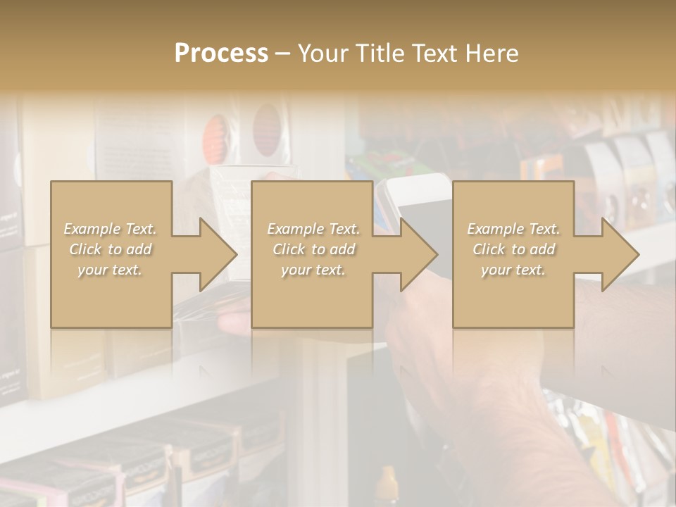 Mobilephone Box Grocery PowerPoint Template