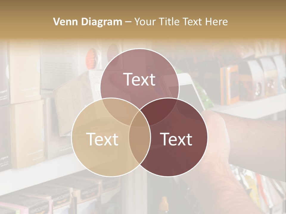 Mobilephone Box Grocery PowerPoint Template