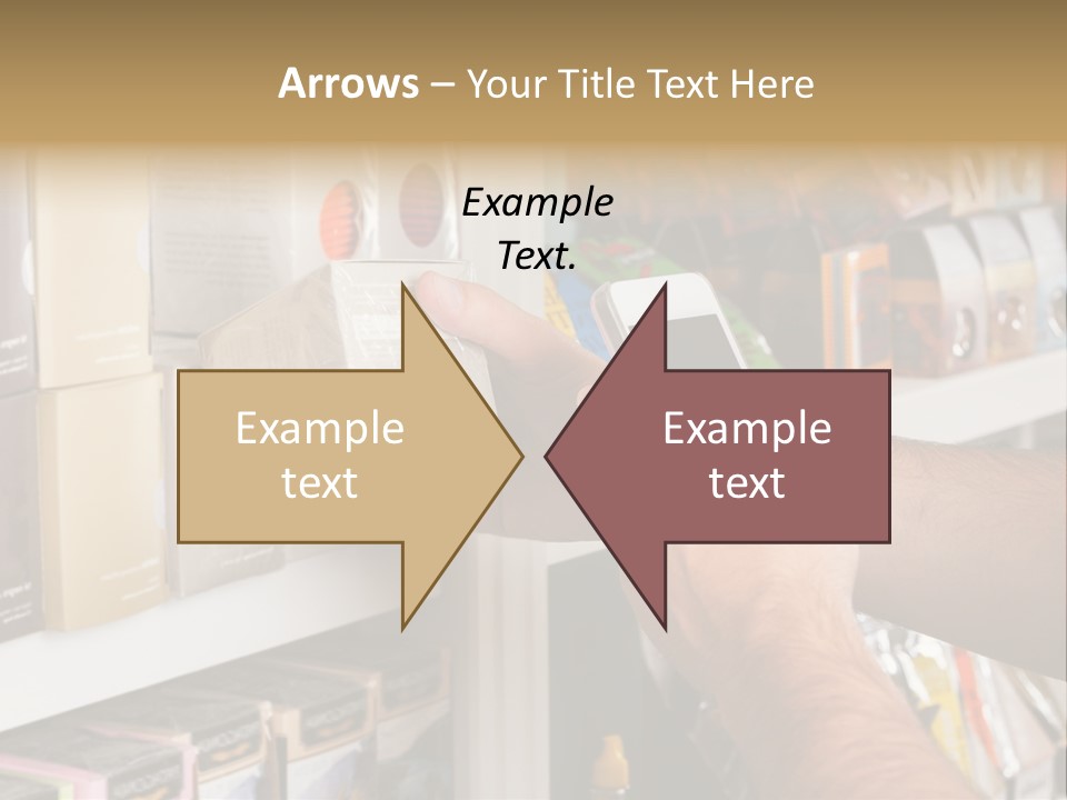 Mobilephone Box Grocery PowerPoint Template