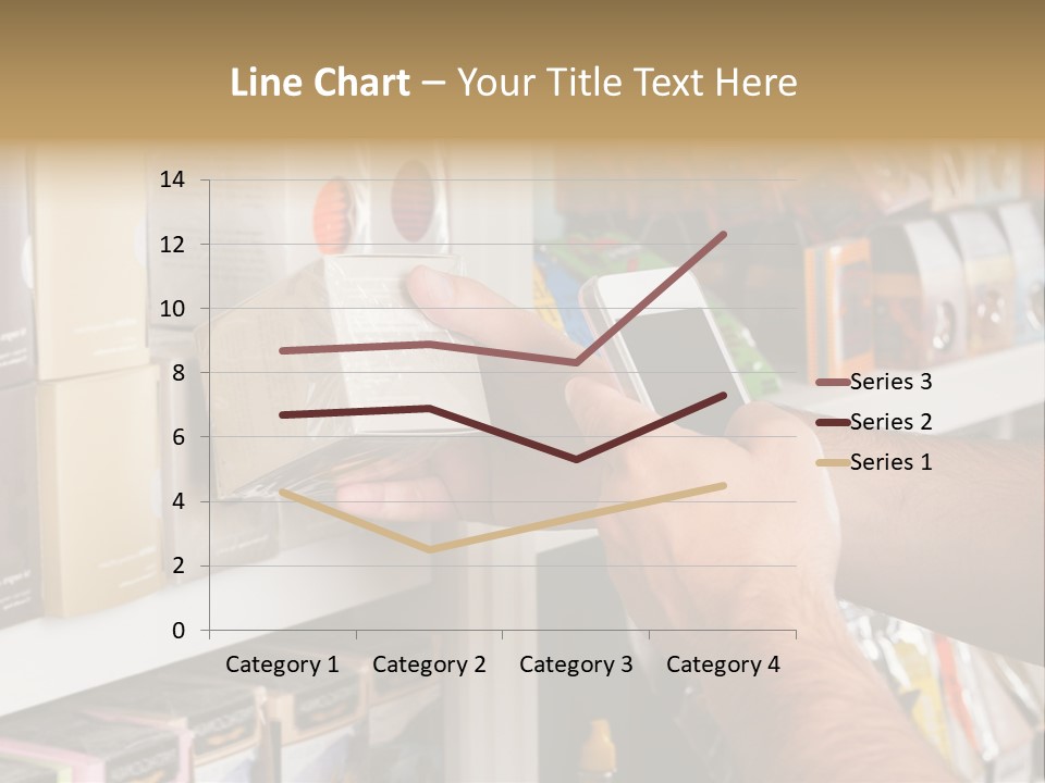 Mobilephone Box Grocery PowerPoint Template