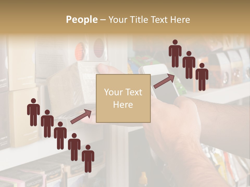 Mobilephone Box Grocery PowerPoint Template