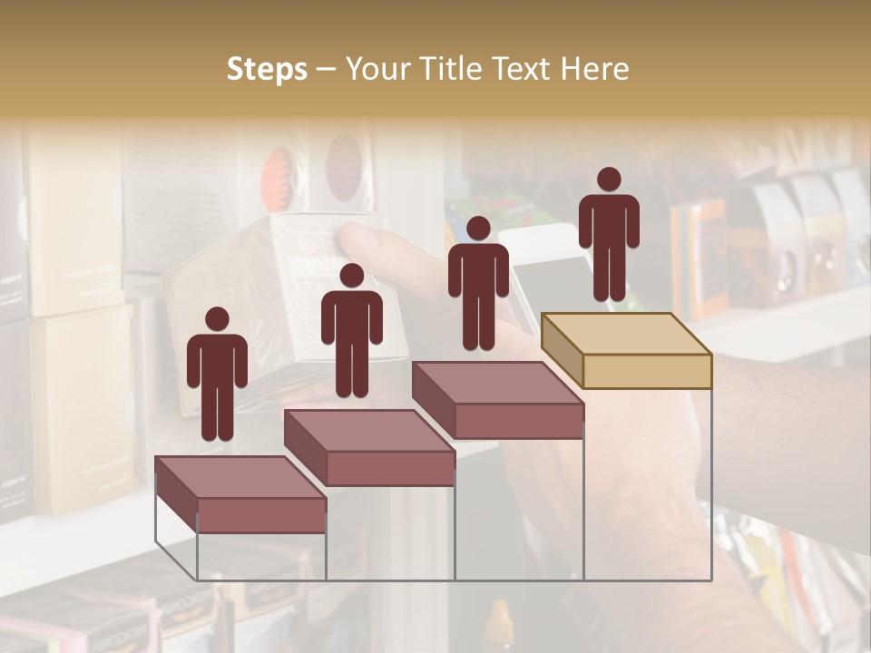 Mobilephone Box Grocery PowerPoint Template