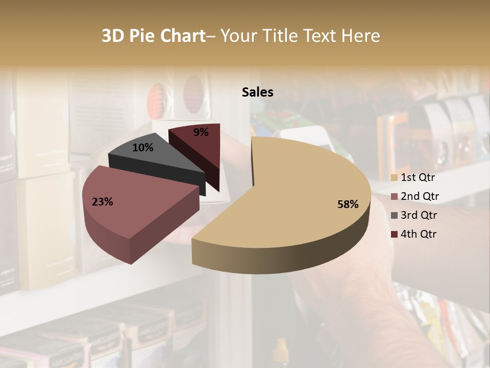 Mobilephone Box Grocery PowerPoint Template