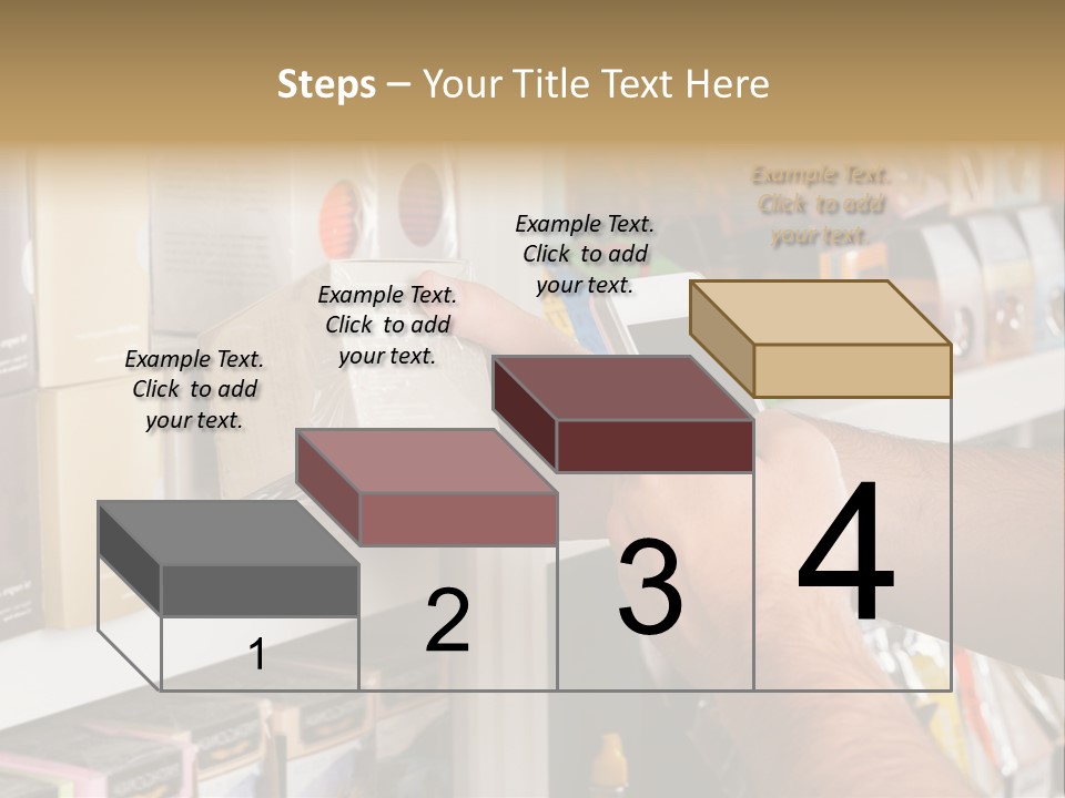 Mobilephone Box Grocery PowerPoint Template