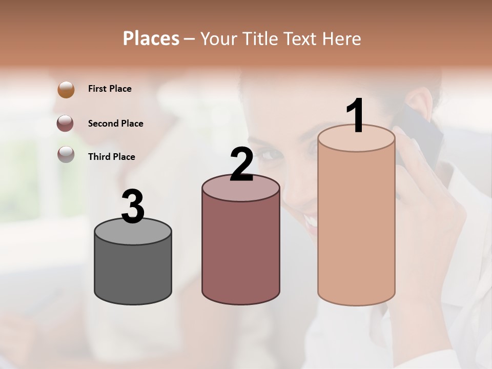 Happy Elegant Portrait PowerPoint Template