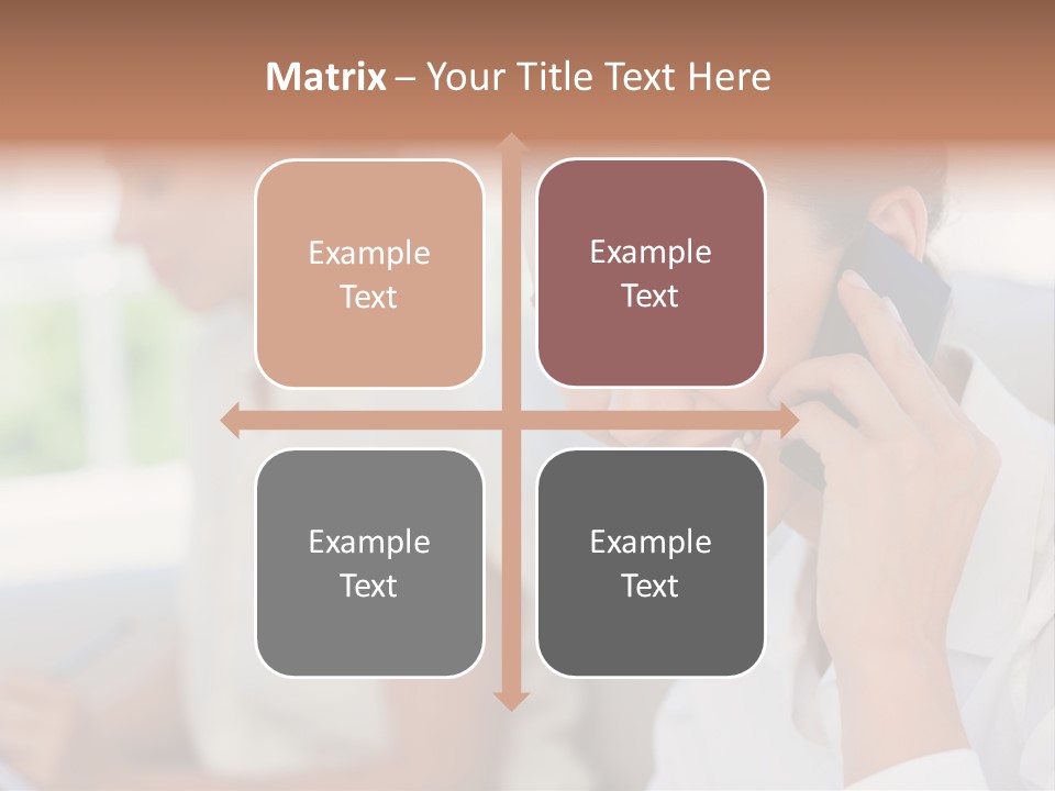 Happy Elegant Portrait PowerPoint Template