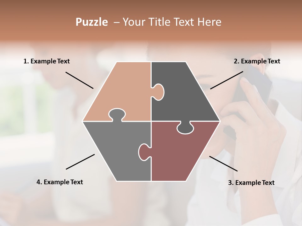 Happy Elegant Portrait PowerPoint Template