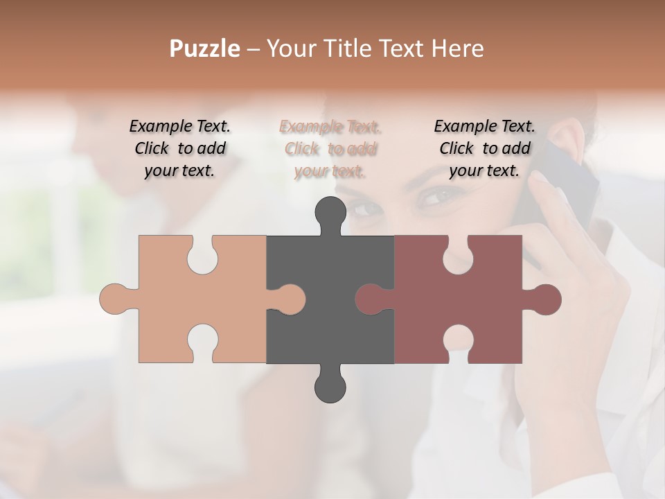 Happy Elegant Portrait PowerPoint Template