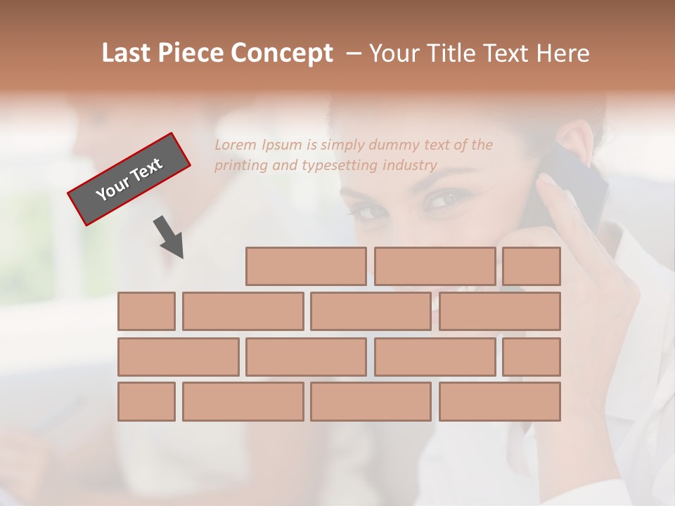 Happy Elegant Portrait PowerPoint Template