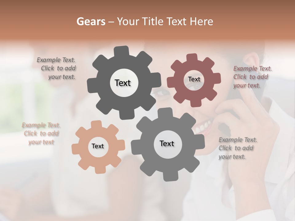 Happy Elegant Portrait PowerPoint Template