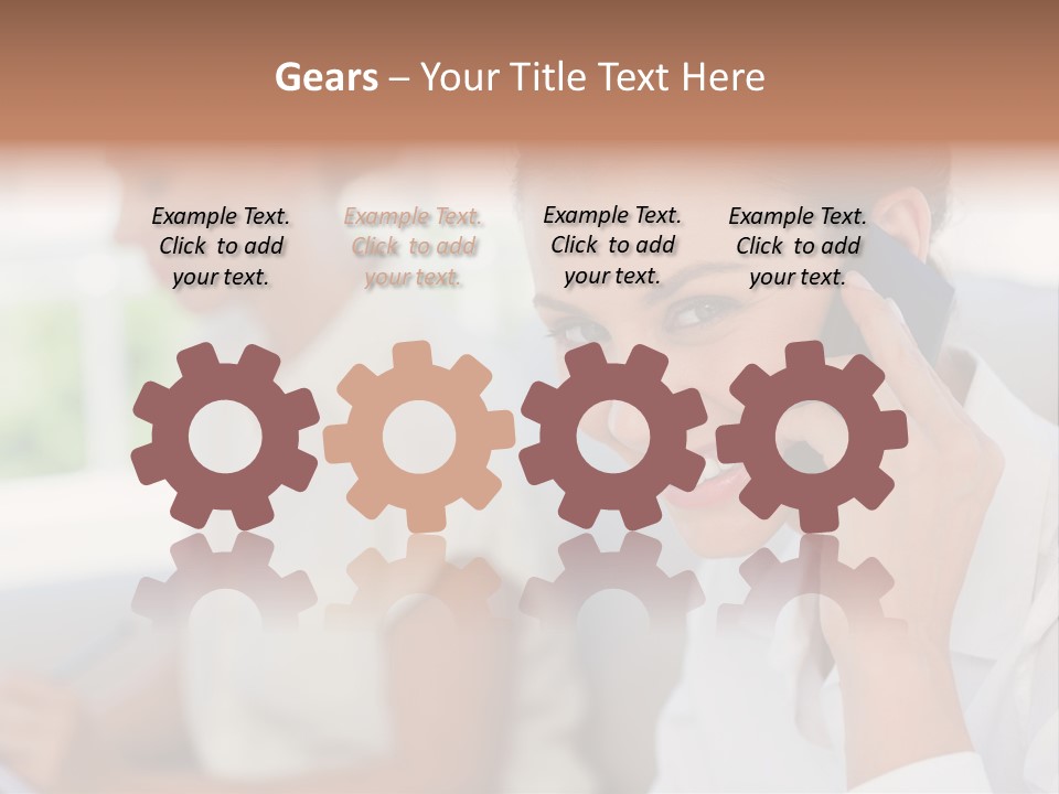 Happy Elegant Portrait PowerPoint Template