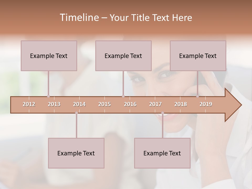 Happy Elegant Portrait PowerPoint Template