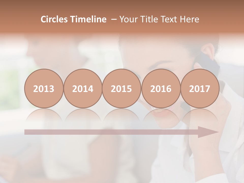 Happy Elegant Portrait PowerPoint Template