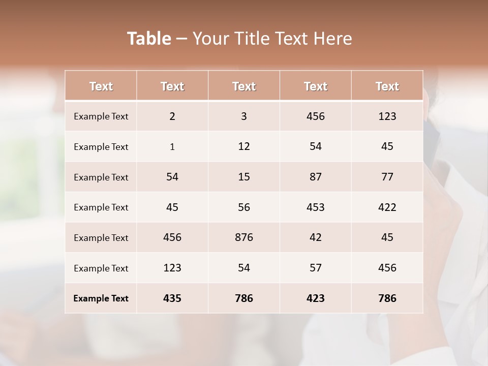 Happy Elegant Portrait PowerPoint Template