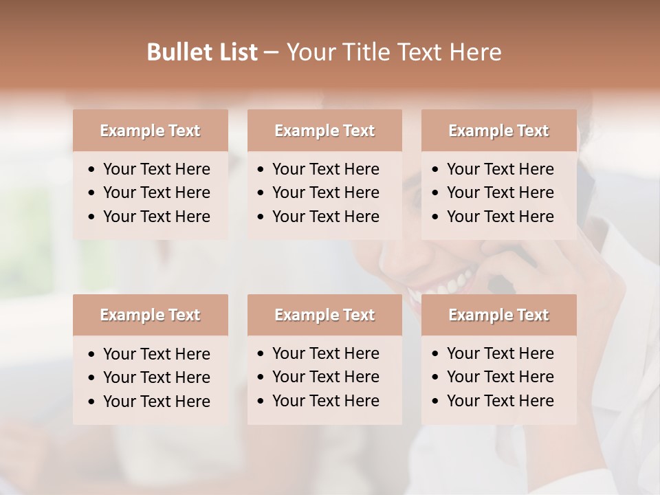 Happy Elegant Portrait PowerPoint Template