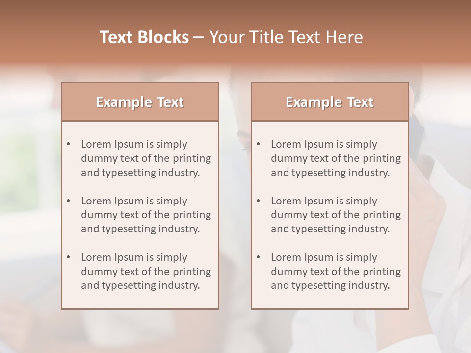 Happy Elegant Portrait PowerPoint Template