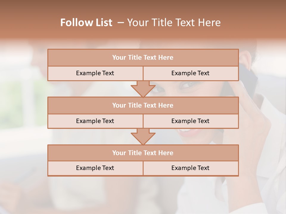Happy Elegant Portrait PowerPoint Template
