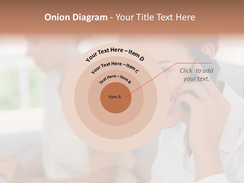 Happy Elegant Portrait PowerPoint Template