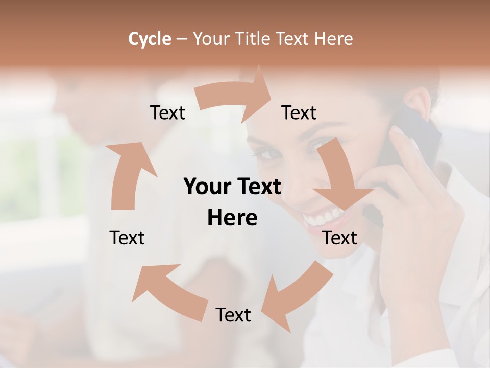 Happy Elegant Portrait PowerPoint Template