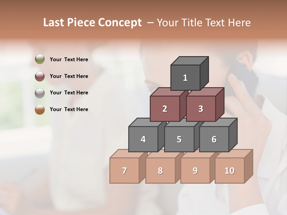 Happy Elegant Portrait PowerPoint Template