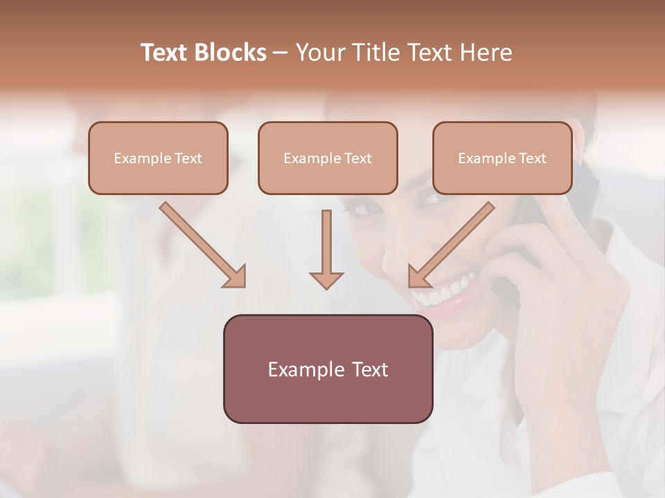 Happy Elegant Portrait PowerPoint Template