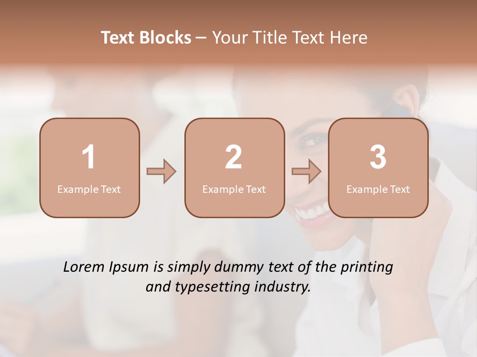 Happy Elegant Portrait PowerPoint Template