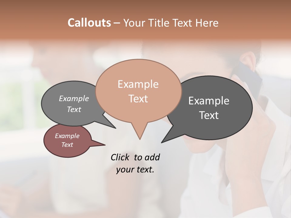 Happy Elegant Portrait PowerPoint Template