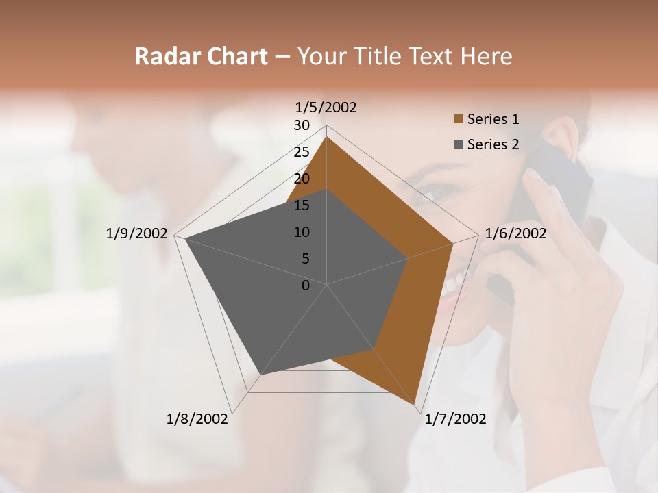 Happy Elegant Portrait PowerPoint Template